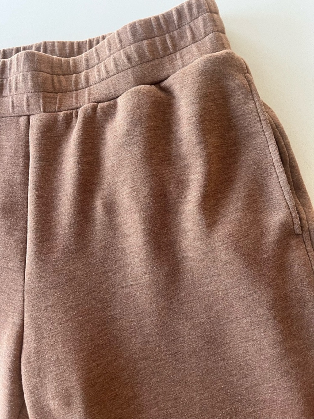 Varley DoubleSoft Slim Zip Hem Pant 26”Brown Jogger Sweatpants M - Picture 5 of 7